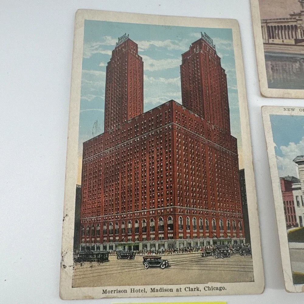 Lot of Postcards 1925-1945 U.S. Historic Buildings Landmarks Stamped 6 Total VTG